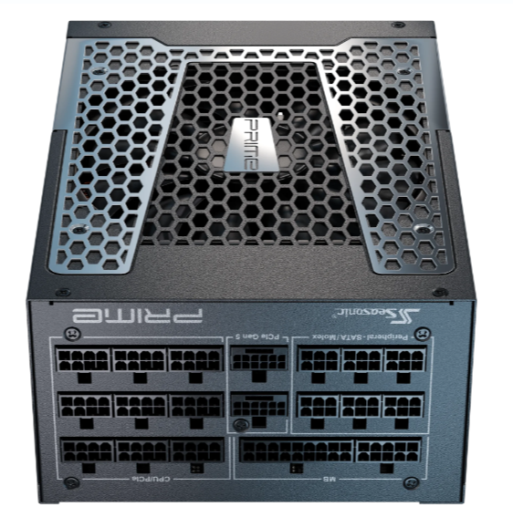 Seasonic Prime PX-2200 ATX 3 (2024) 80 Plus® Platinum Fully Modular Power Supply - Digital Hybrid Fan Control, ATX 3.1 & PCI-E Gen 5.1 (12 Year Warranty)